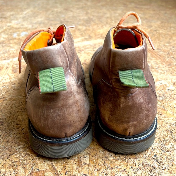 Velez Brown Leather Ankle Boots - Picture 6 of 8